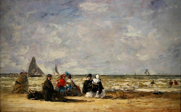 Scena di Spiaggia da Eugene Louis Boudin