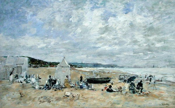Scena di spiaggia da Eugene Louis Boudin