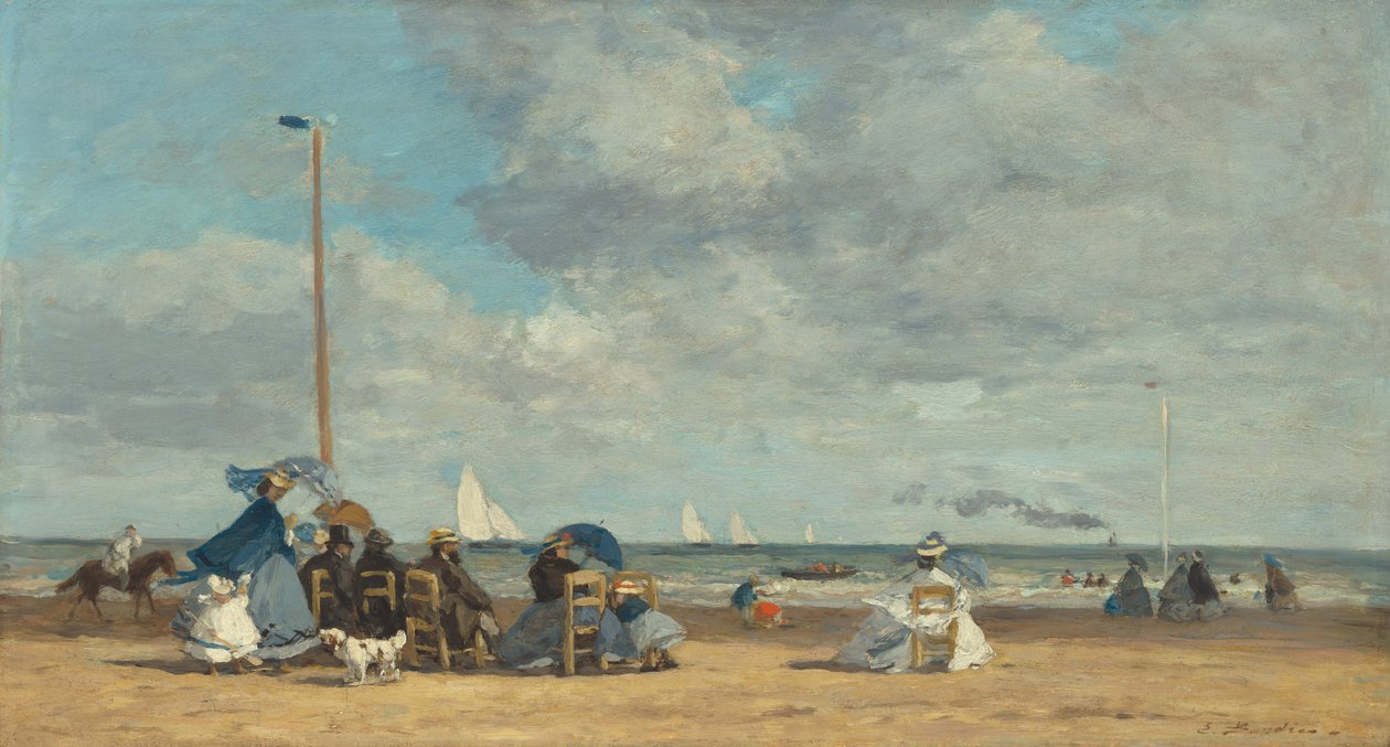 Spiaggia a Trouville da Eugene Louis Boudin