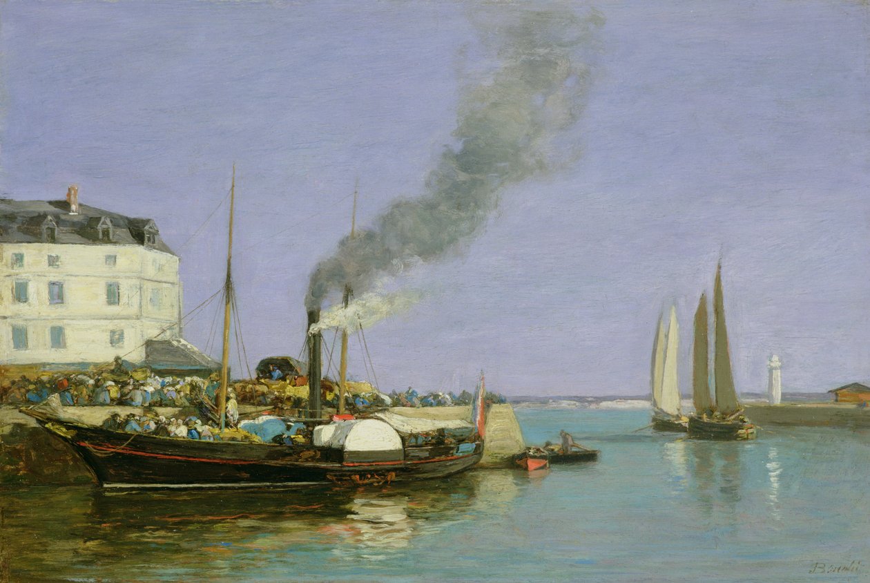 Honfleur, 1854-57 da Eugene Louis Boudin