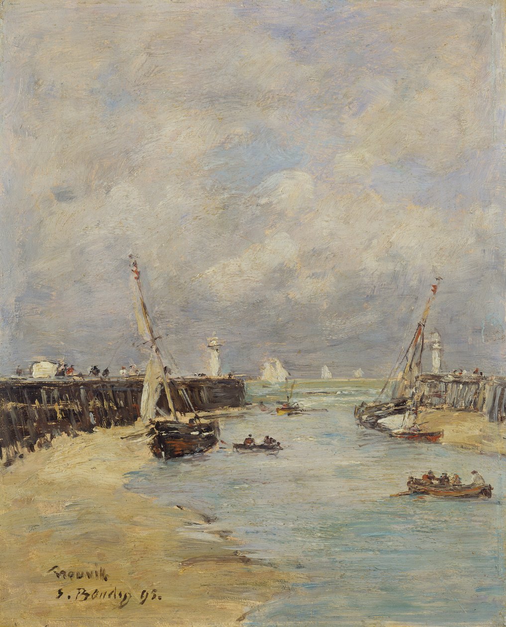 Bassa Marea a Trouville, 1895 da Eugene Louis Boudin