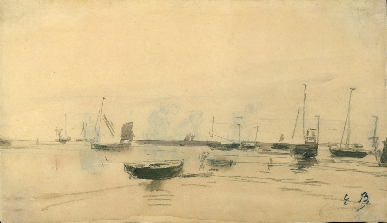 Scena marina, 1870-85 da Eugene Louis Boudin