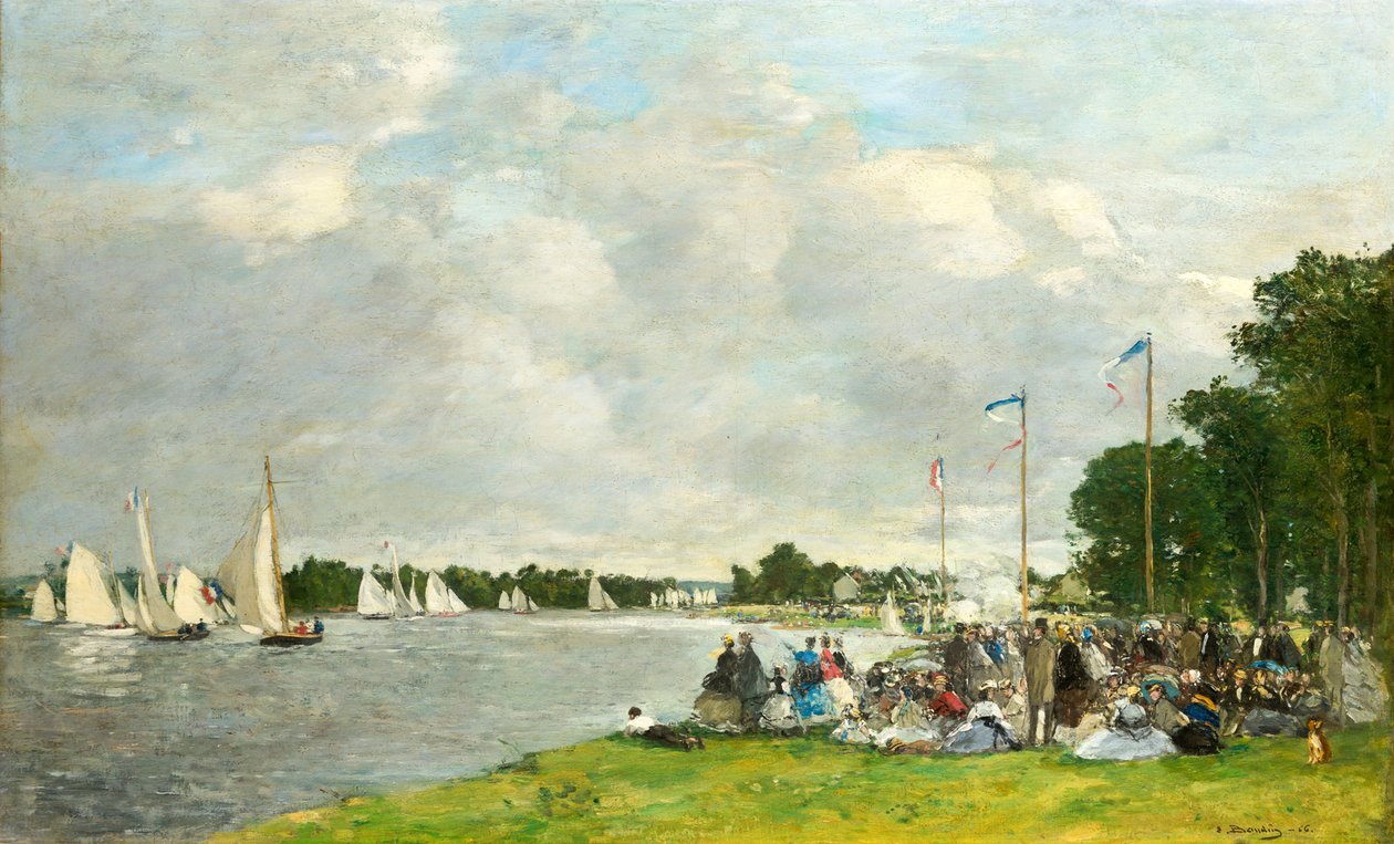 Regate ad Argenteuil, 1866 da Eugene Louis Boudin