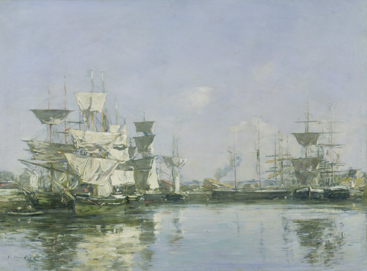 Il bacino a Deauville, c.1880-85 da Eugene Louis Boudin