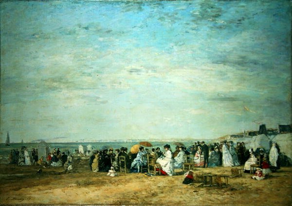La spiaggia da Eugene Louis Boudin