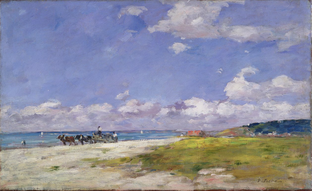 La spiaggia di Trouville, c.1887-96 da Eugene Louis Boudin