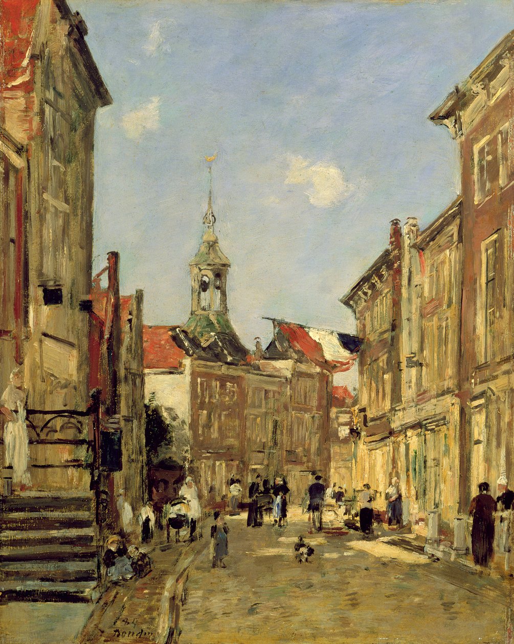 La Rue de Dordrecht da Eugene Louis Boudin