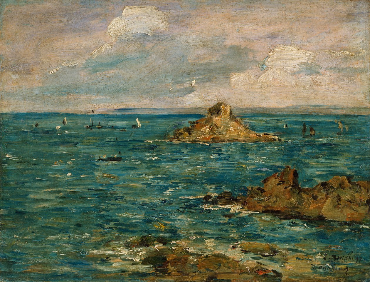 Il mare a Douarnenez da Eugene Louis Boudin
