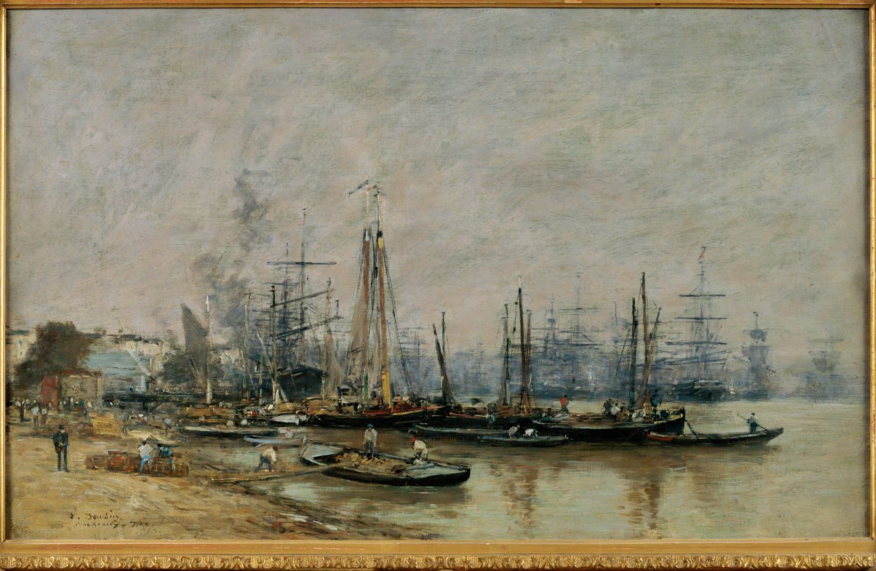 Il porto di Bordeaux da Eugene Louis Boudin