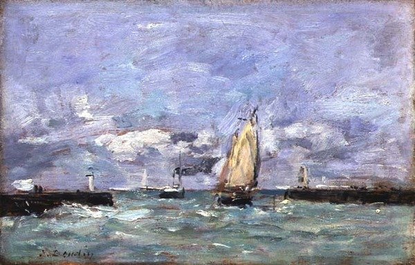 Trouville, c.1885-90 da Eugene Louis Boudin