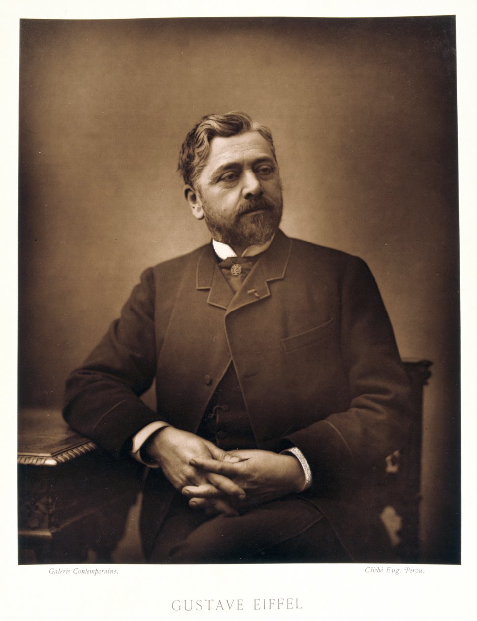 Gustave Eiffel, ingegnere francese, 1880 da Eugene Pirou