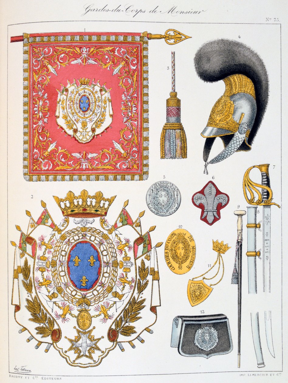Gardes-du-Corps de Monsieur, Insegna da Eugene Titeux
