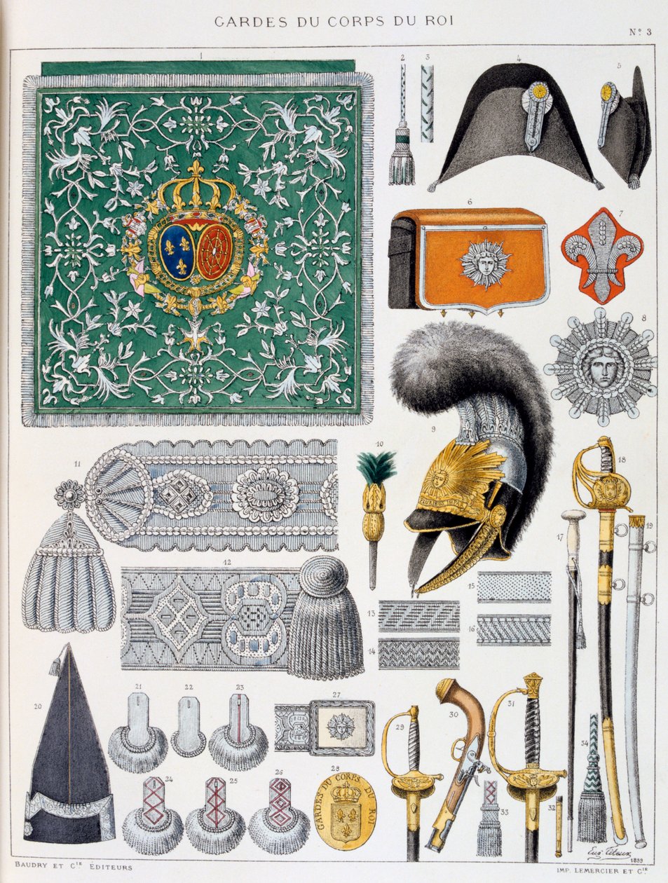 Gardes-du-Corps de Roi, Insegna da Eugene Titeux