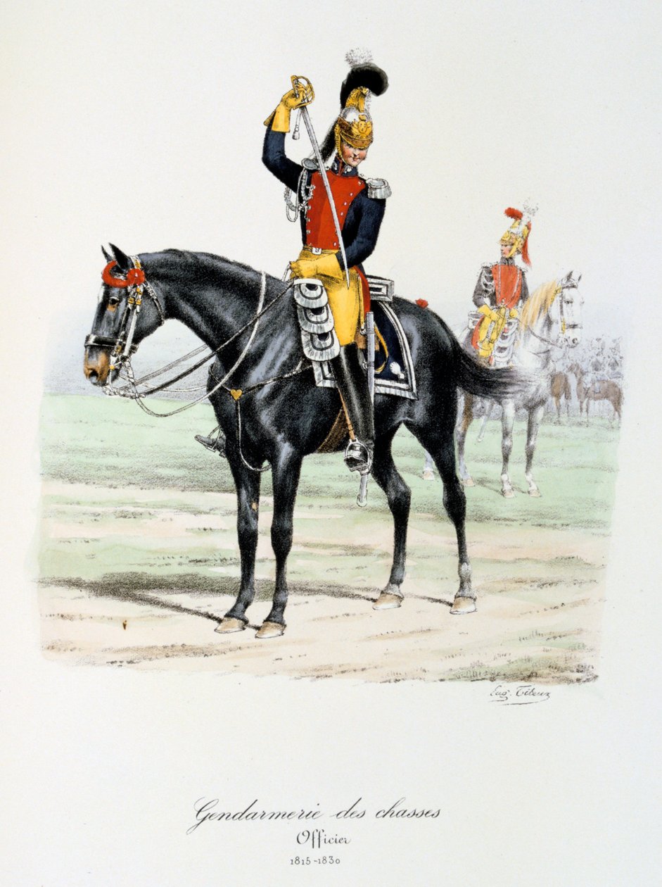 Gendarmeria delle Cacce, 1815-30 da Eugene Titeux