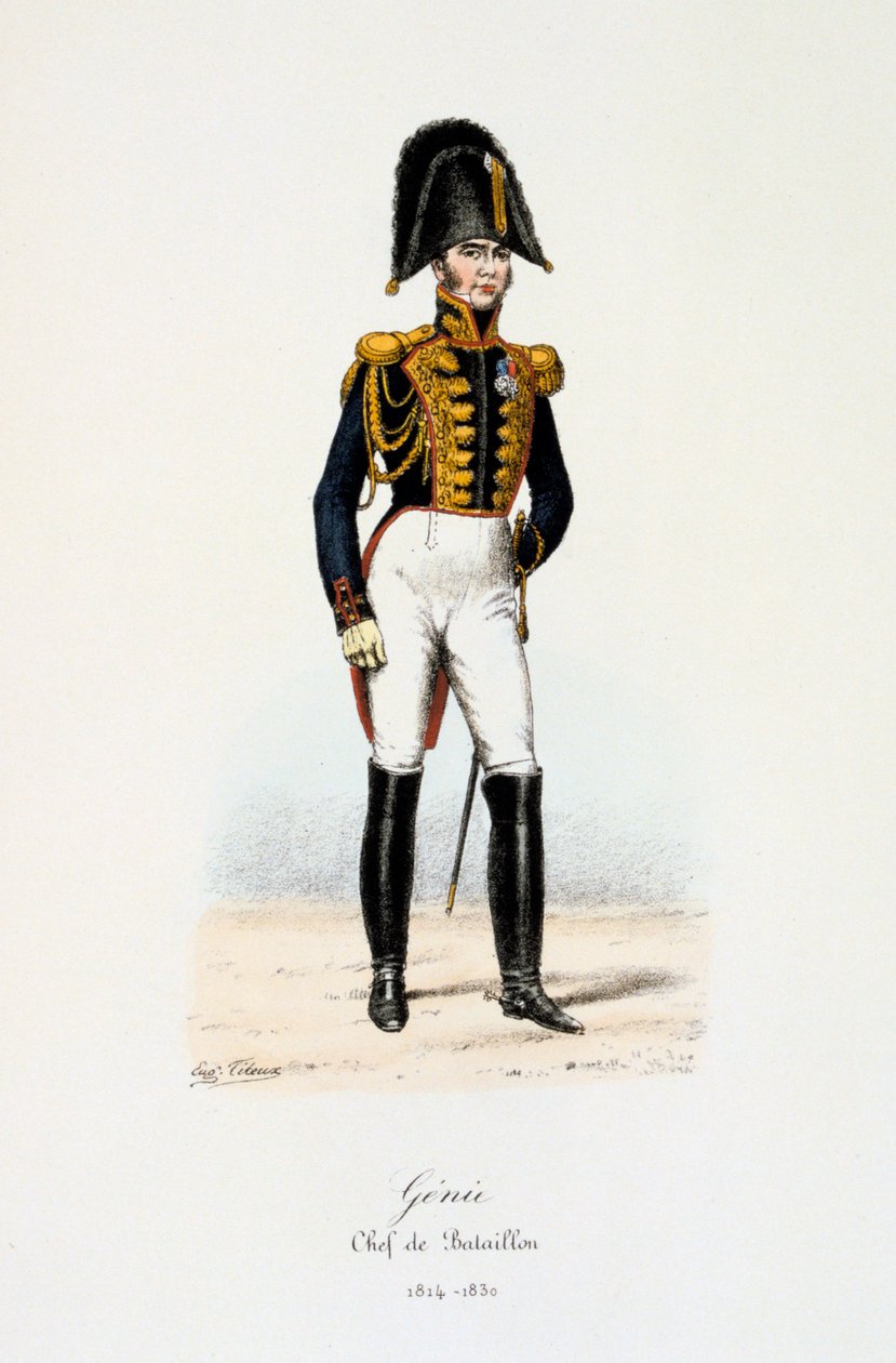 Génie, Chef de Bataillon, 1814-30 da Eugene Titeux