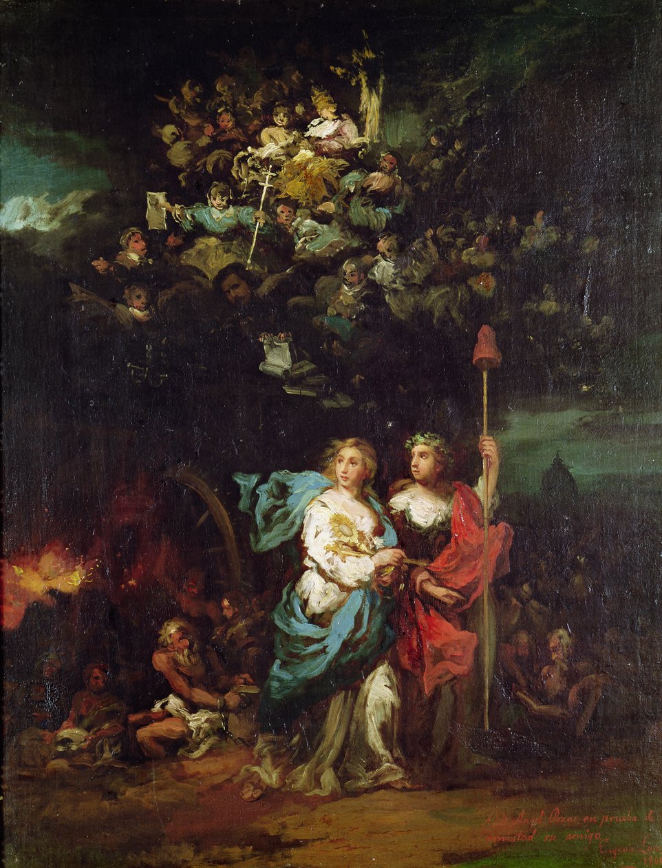 La Chiesa guidata dalla Libertà, 1861 da Eugenio Lucas Velázquez