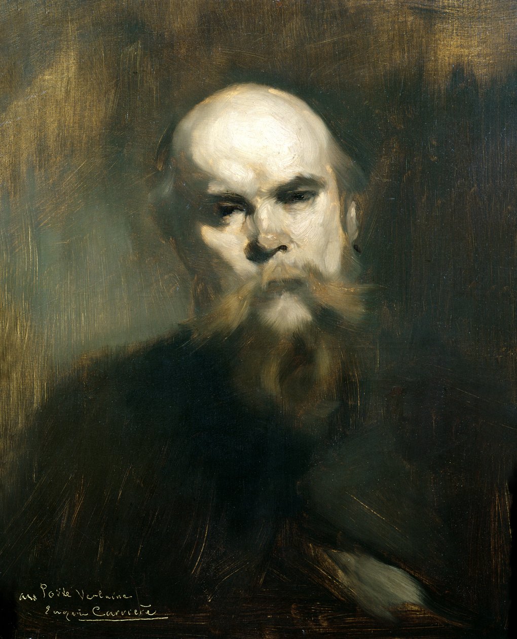 Ritratto di Paul Verlaine (1844-96) 1890 da Eugène Carrière