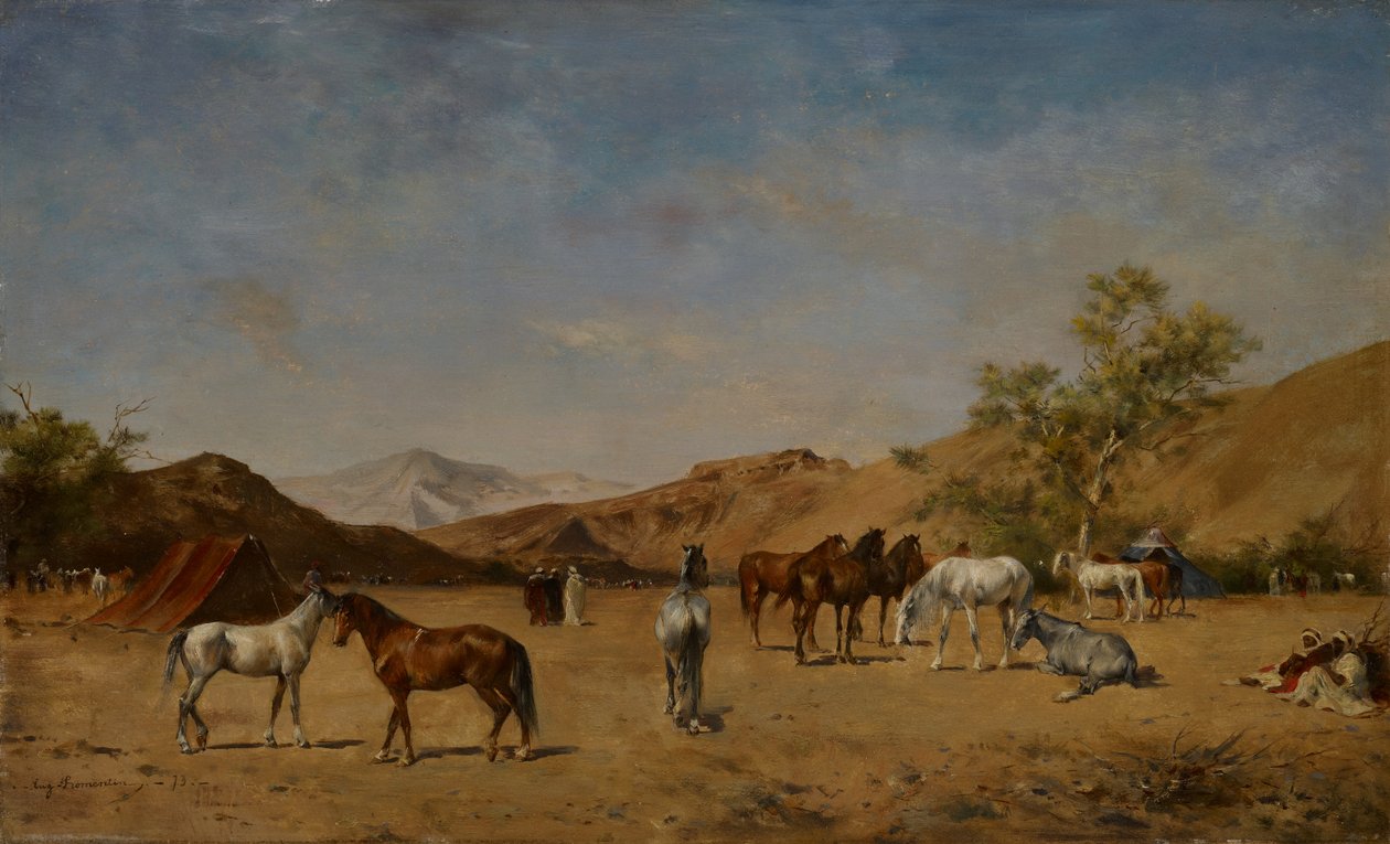 Un campo arabo da Eugène Fromentin