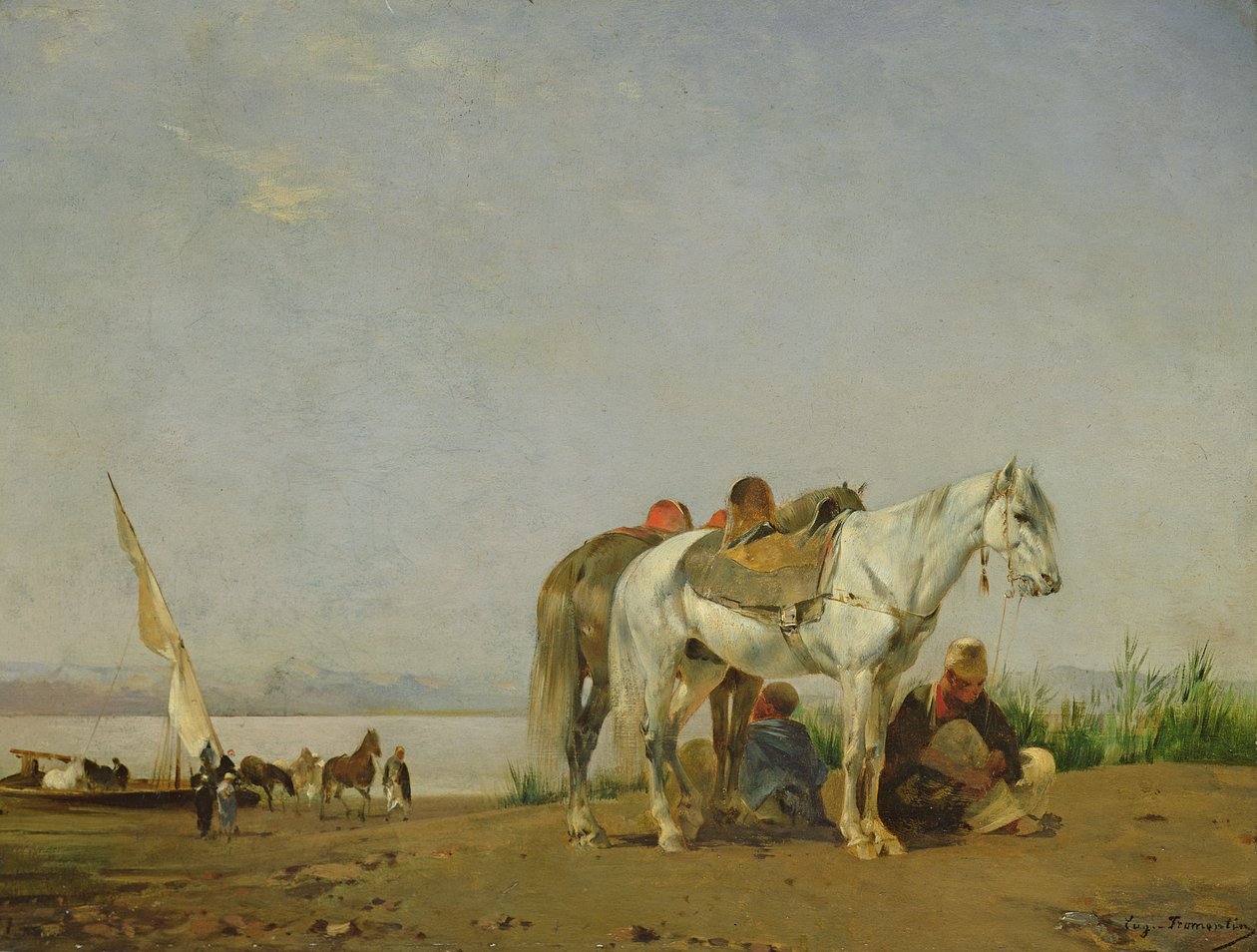 Sulla riva del Nilo, 1871 da Eugène Fromentin