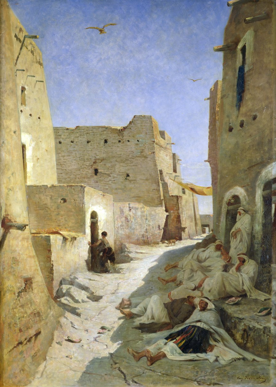 La strada Bab-El-Gharbi, Laghouat, 1859 da Eugène Fromentin
