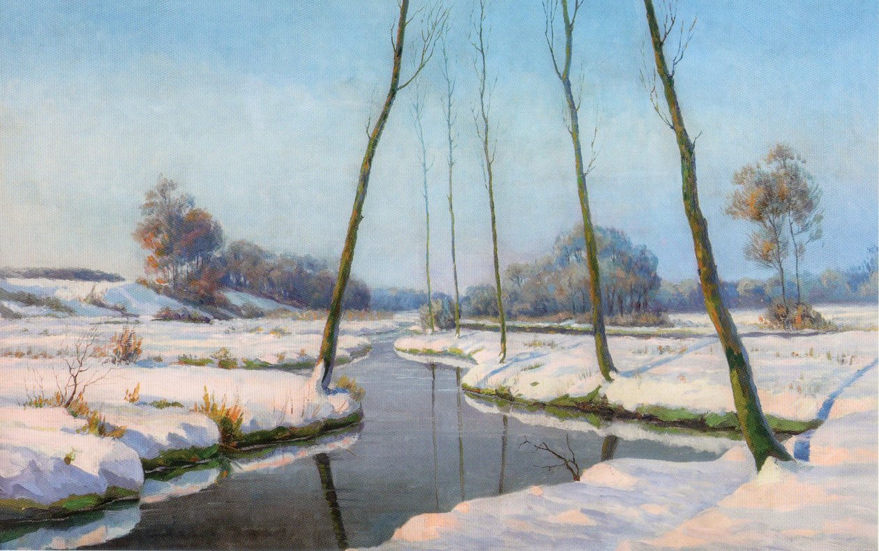 Paesaggio innevato da Eugène Mousset