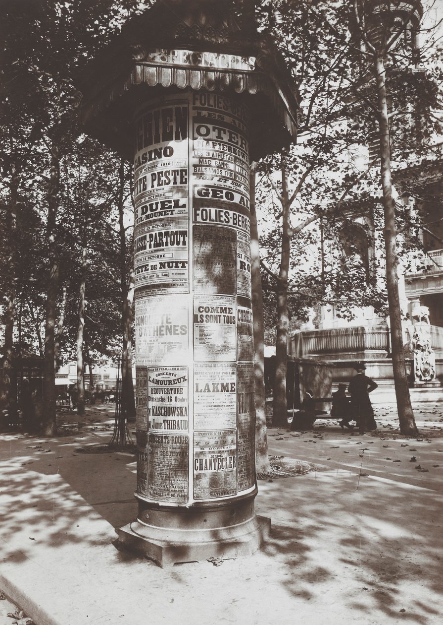 Colonne-St. Sulpice da Eugène Atget