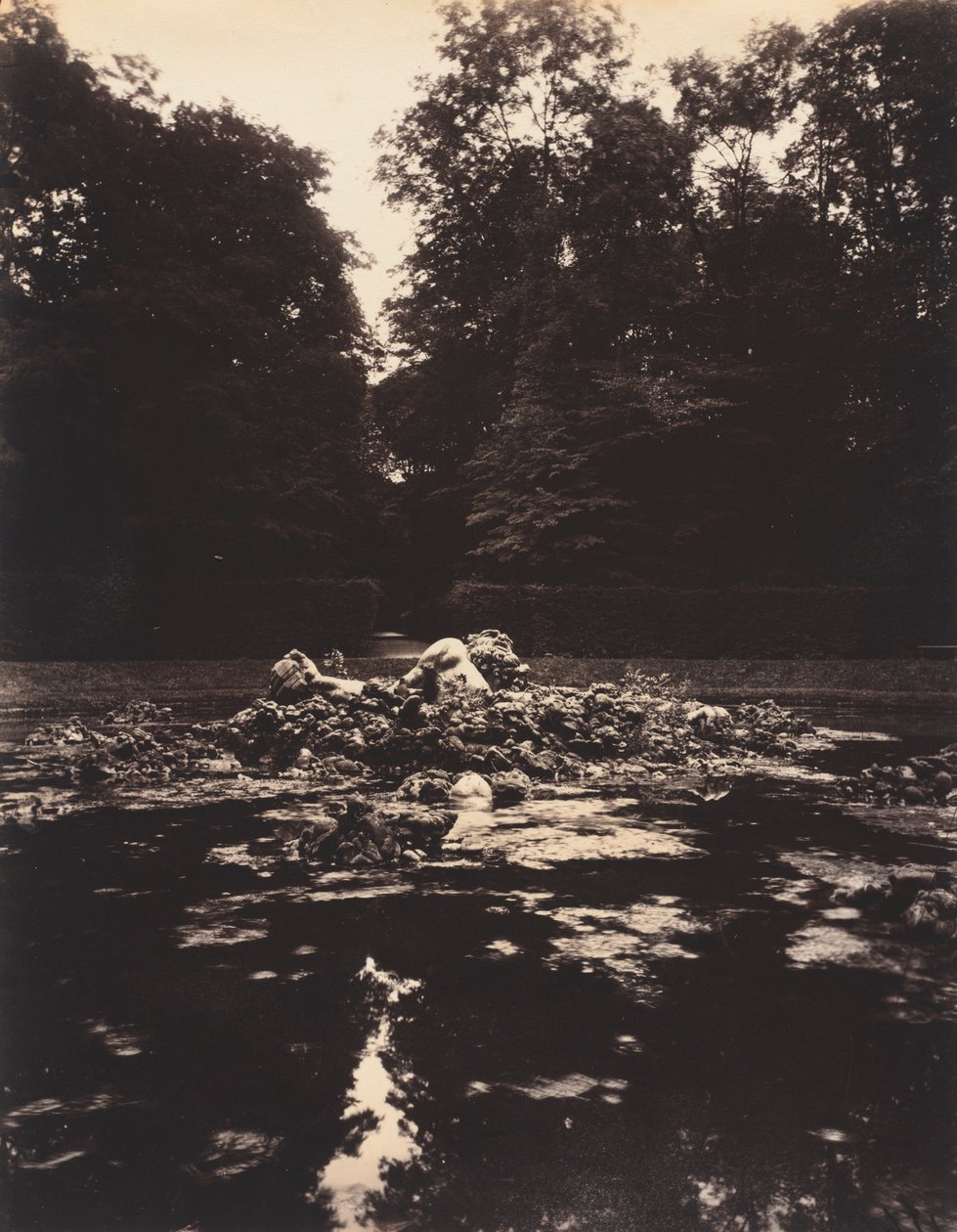 Versailles, Fontana di Encelado, 1922-1923 da Eugène Atget