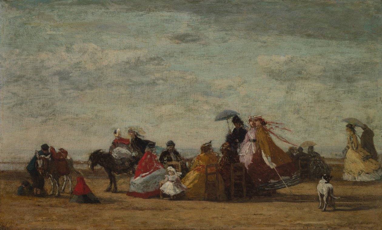 Scena di spiaggia da Eugène Boudin