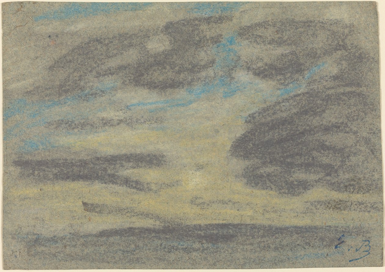 Nuvole sul mare da Eugène Boudin