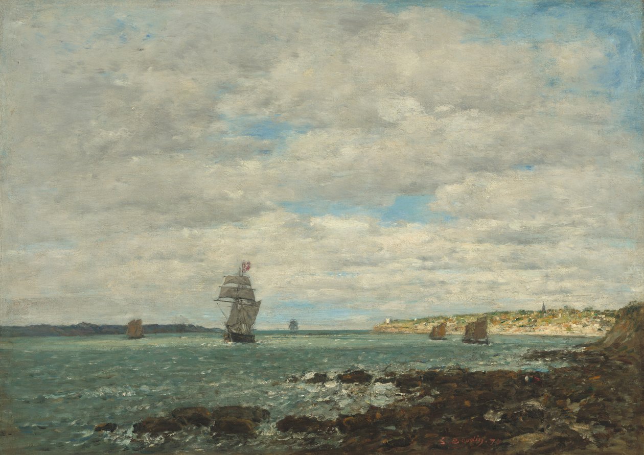 Costa della Bretagna da Eugène Boudin
