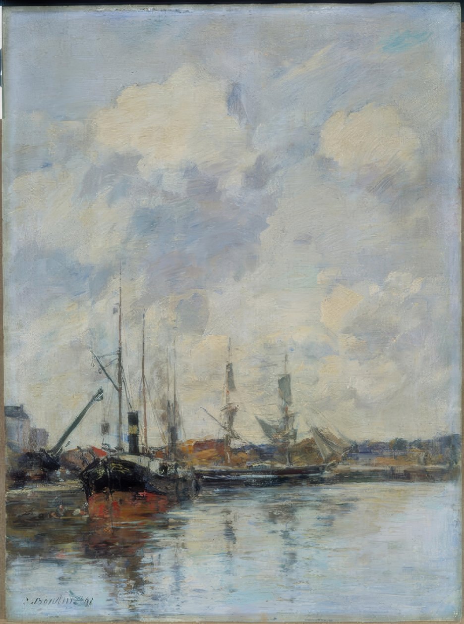 Il bacino del porto da Eugène Boudin