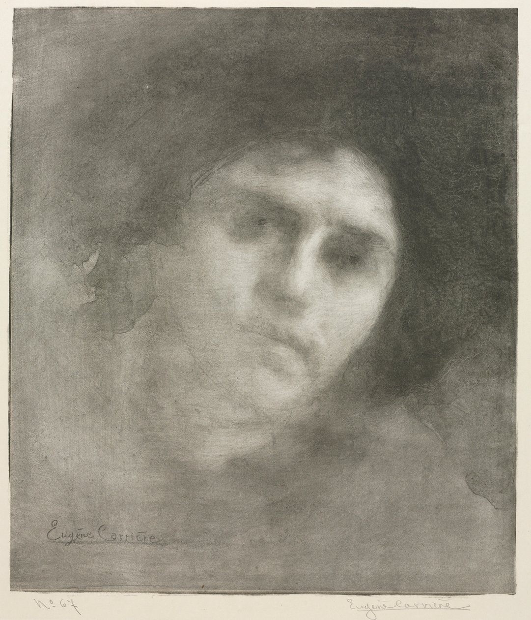 Madame Eugène Carrière, 1893 da Eugène Carrière