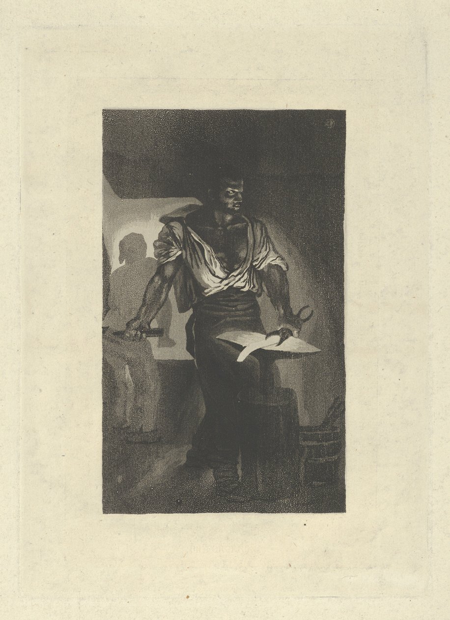 Un fabbro, 1833 da Eugène Delacroix