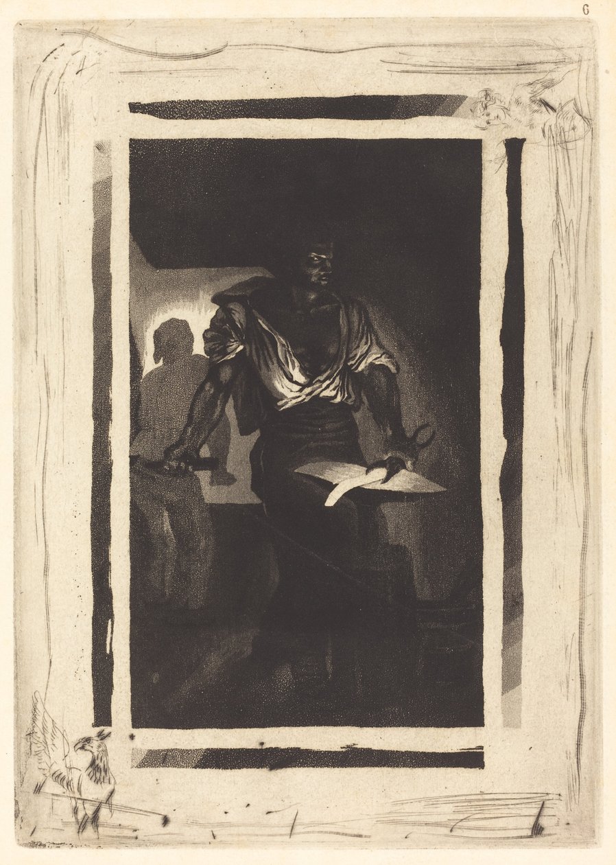 Un Fabbro, 1833 da Eugène Delacroix