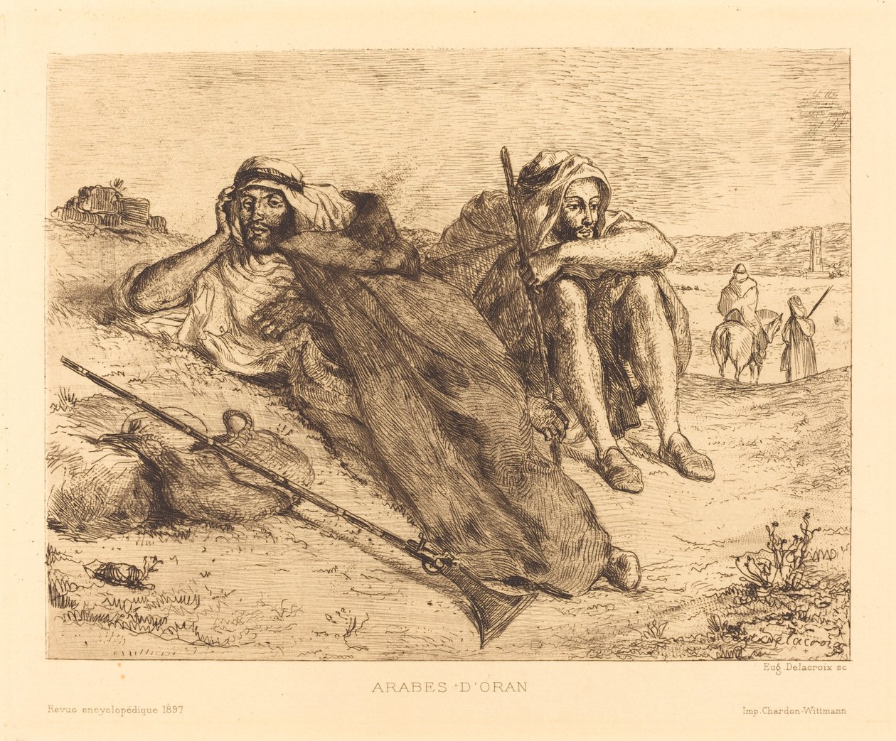 Arabi di Orano da Eugène Delacroix