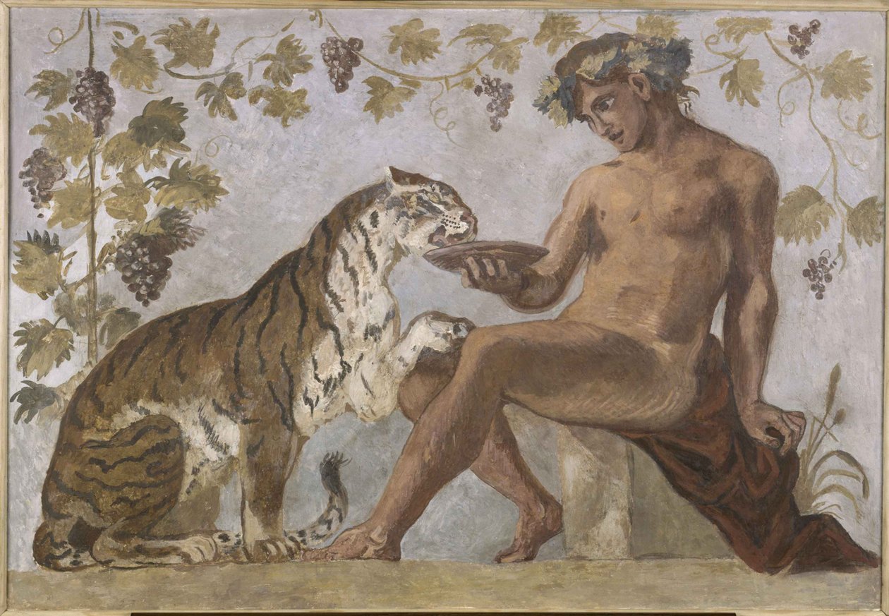 Bacco con una tigre da Eugène Delacroix
