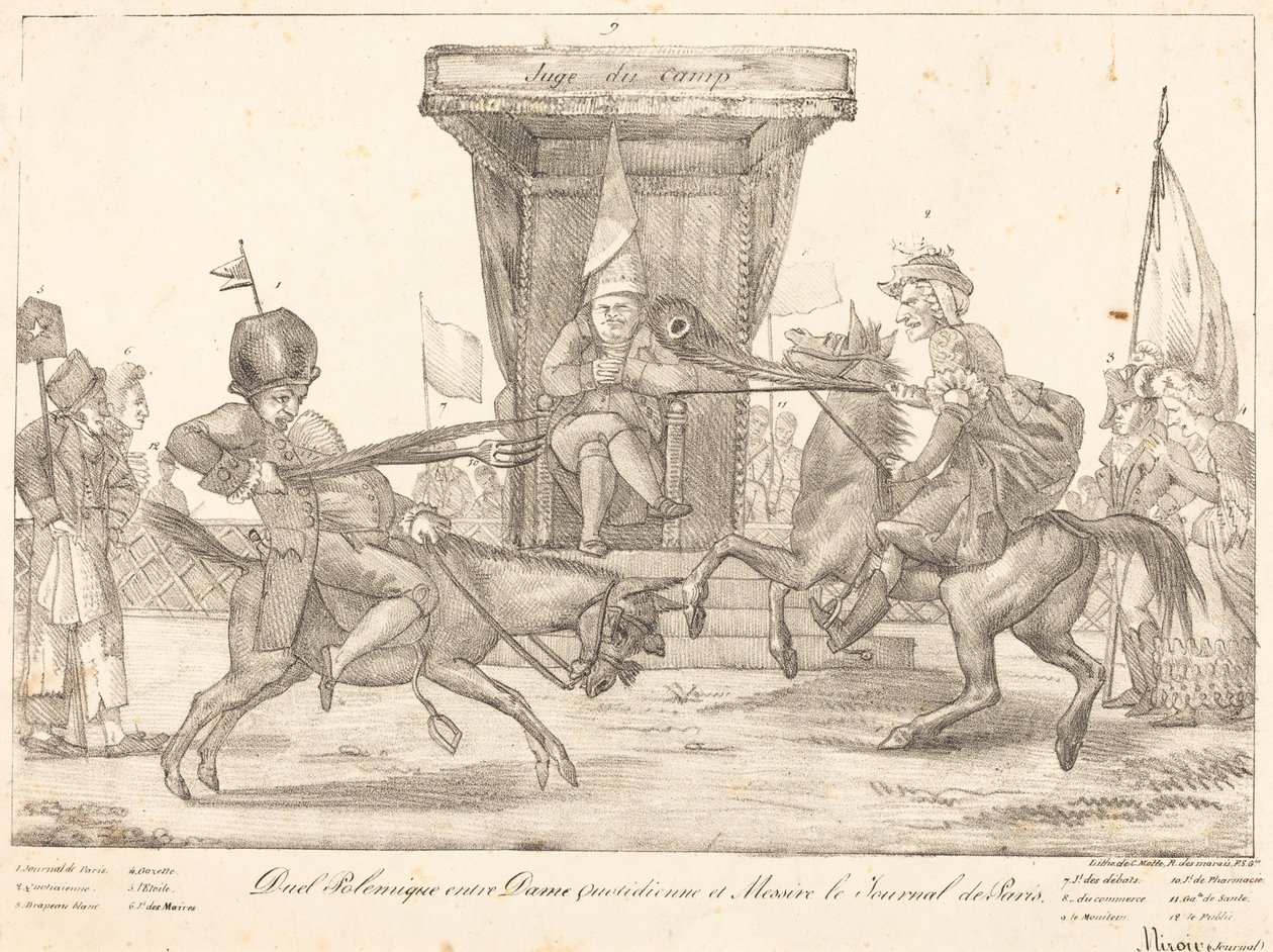 Duel Polemique, 1821 da Eugène Delacroix