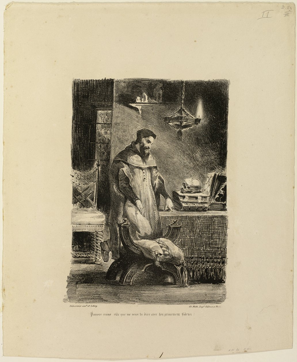 Faust nel suo studio da Eugène Delacroix