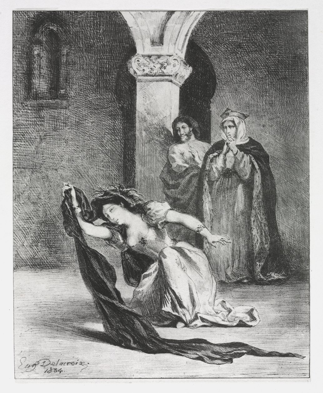 Amleto: Il canto di Ofelia da Eugène Delacroix