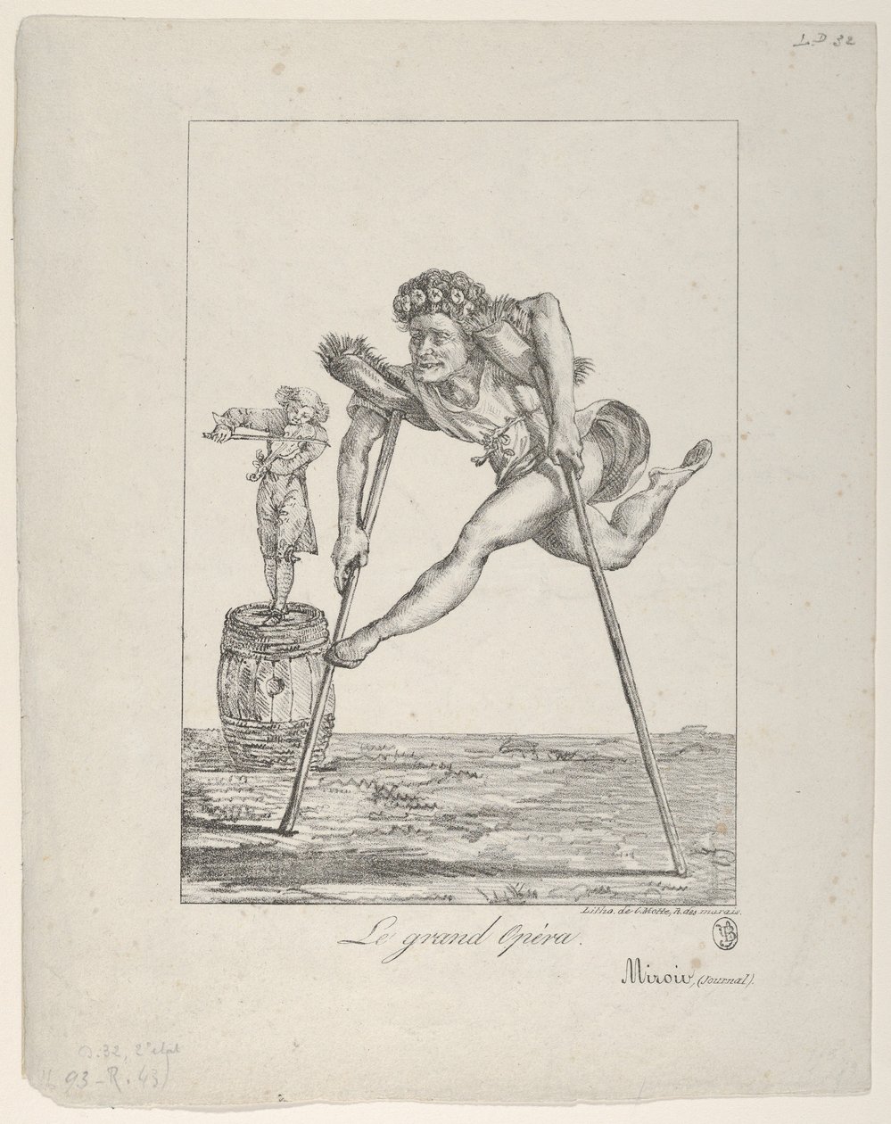 Le Grand Opéra, 1821 da Eugène Delacroix