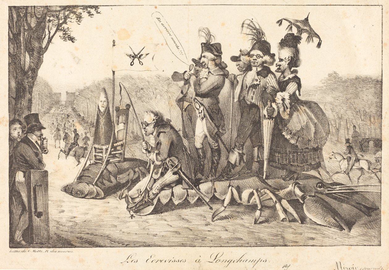 I gamberi a Longchamps da Eugène Delacroix