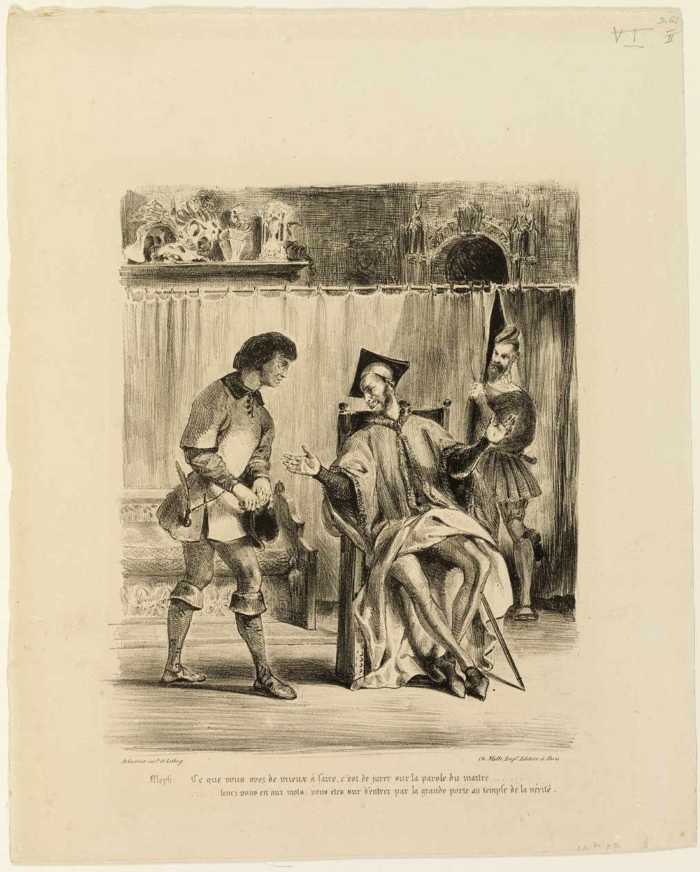 Mefistofele riceve lo studente da Eugène Delacroix