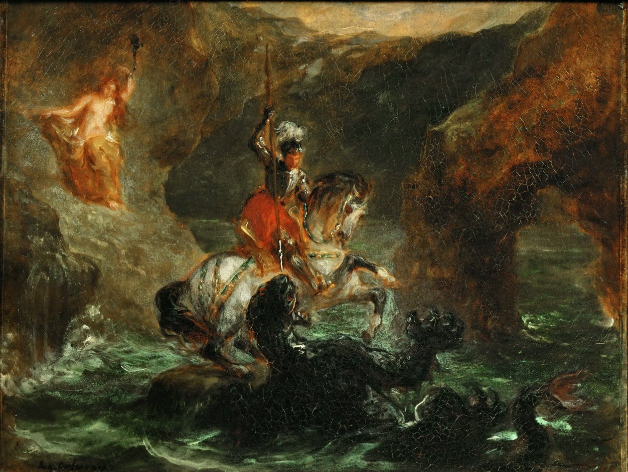 Perseo libera Andromeda da Eugène Delacroix