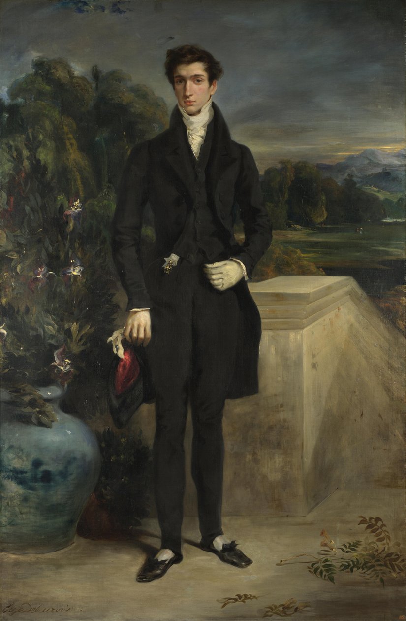 Ritratto di Louis-Auguste Schwiter, 1826-1829 da Eugène Delacroix