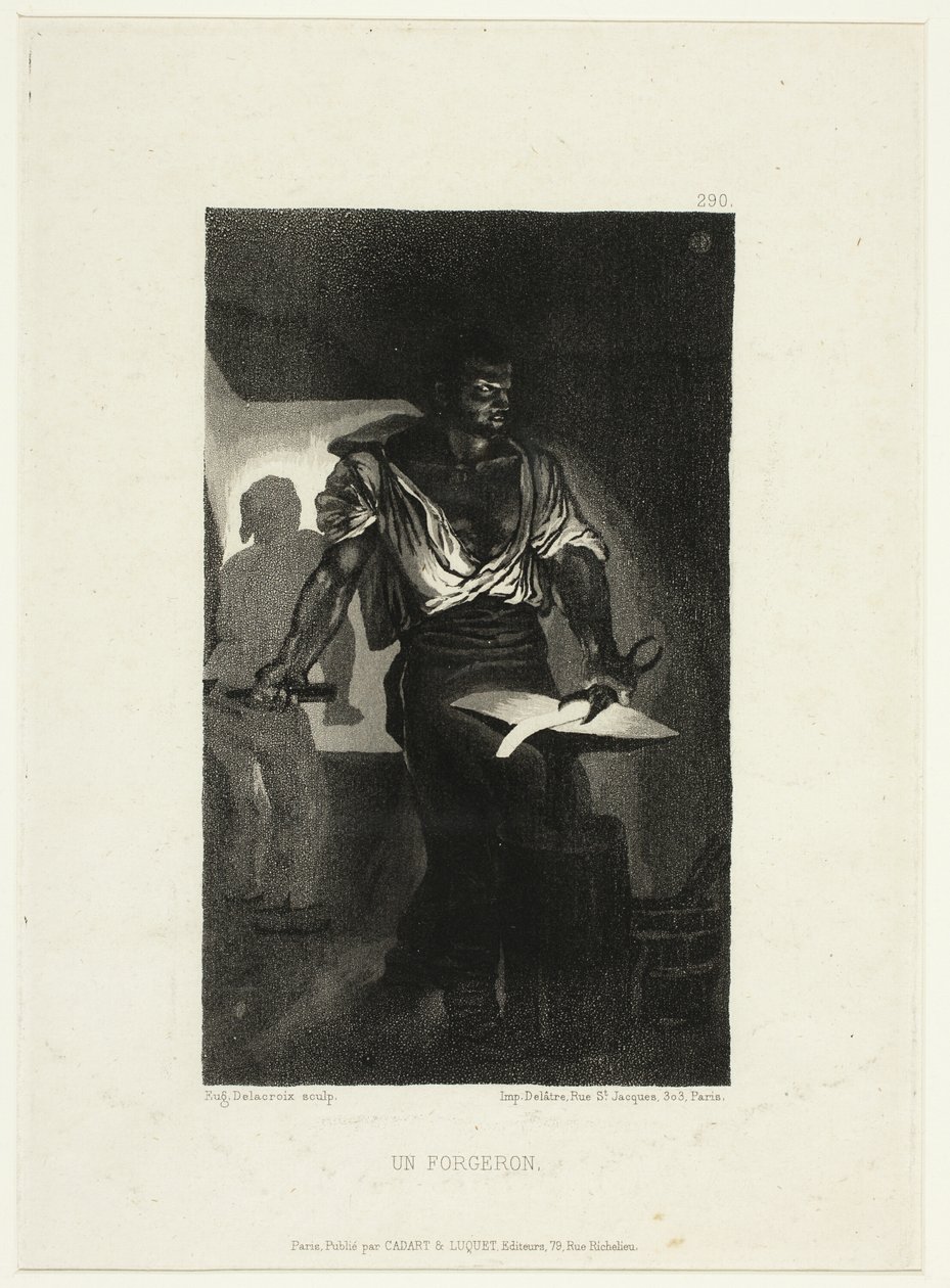Il fabbro da Eugène Delacroix