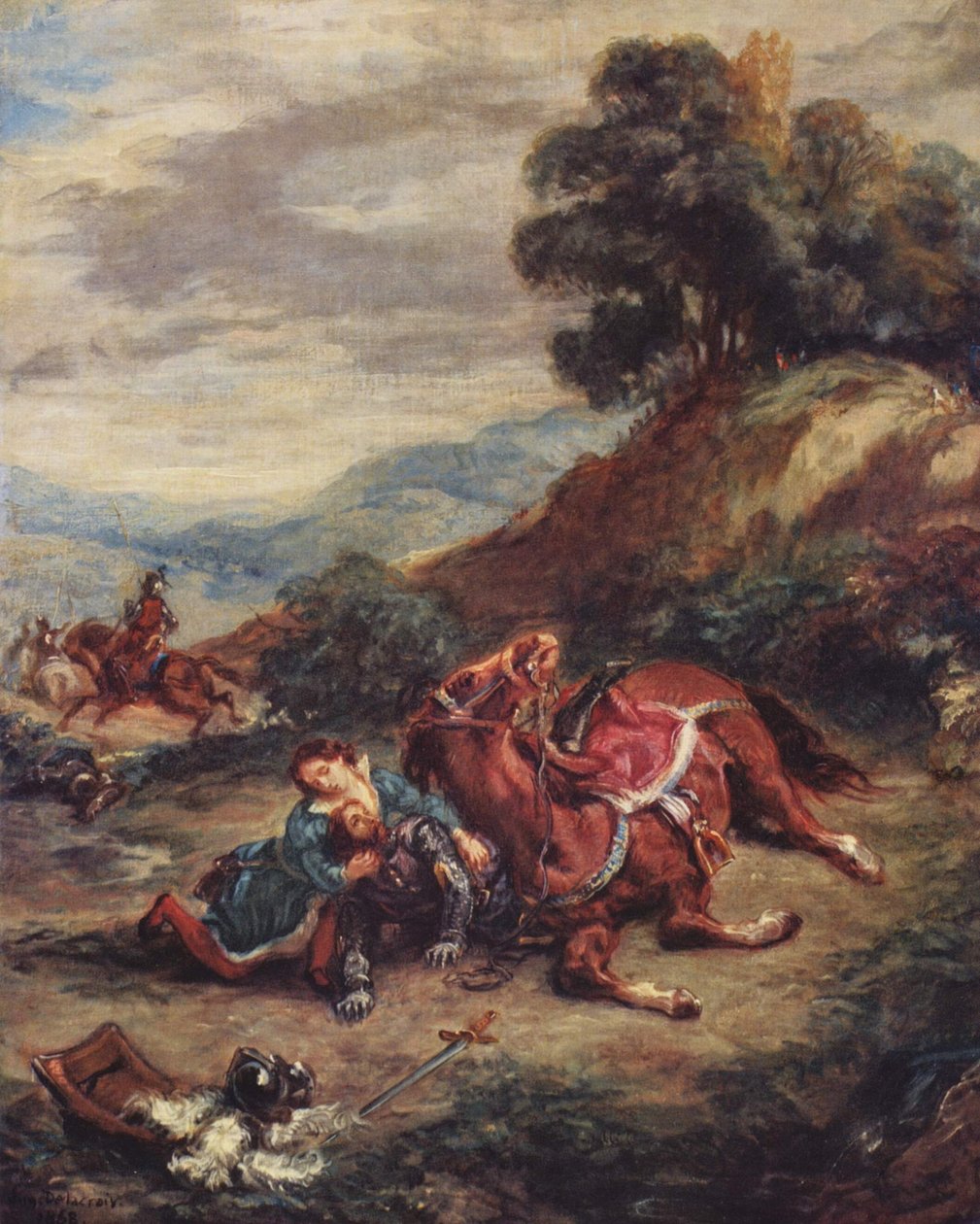 La morte di Lara da Eugène Delacroix