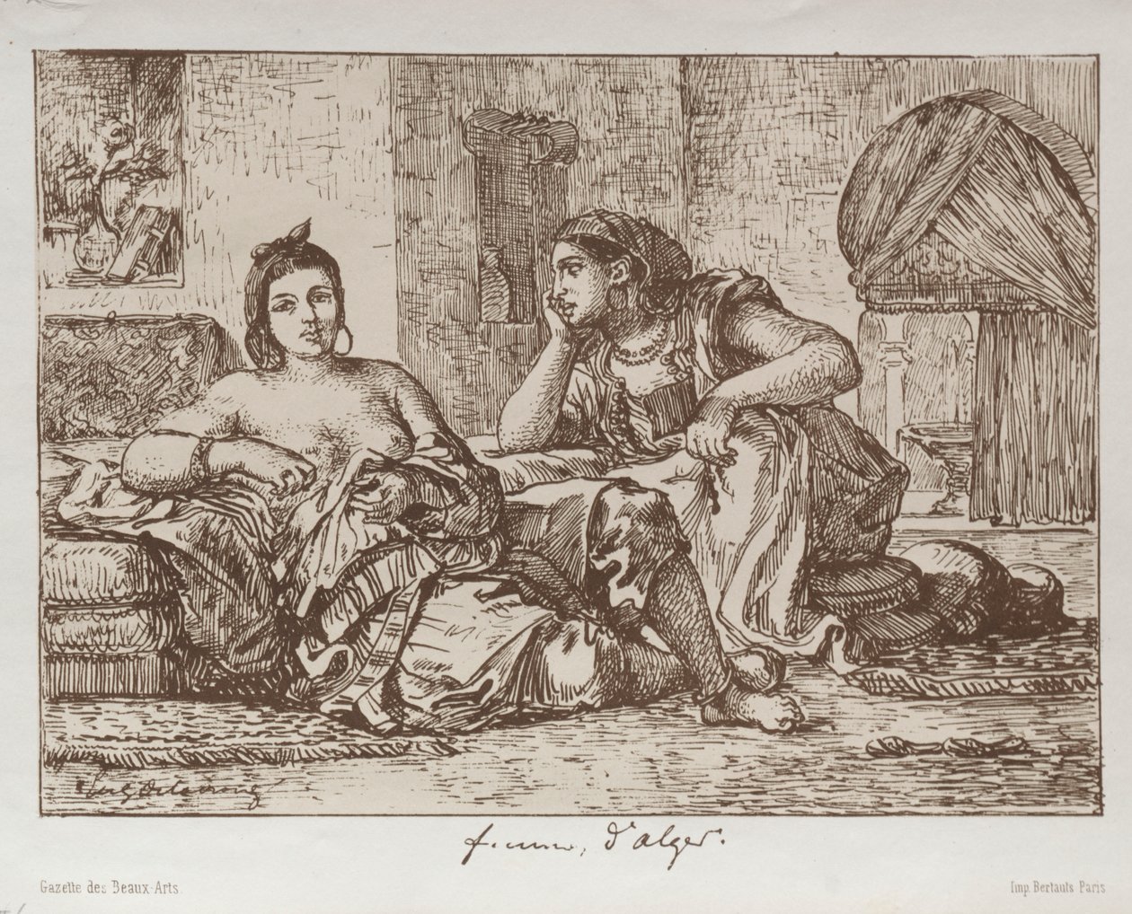 Donne di Algeri da Eugène Delacroix