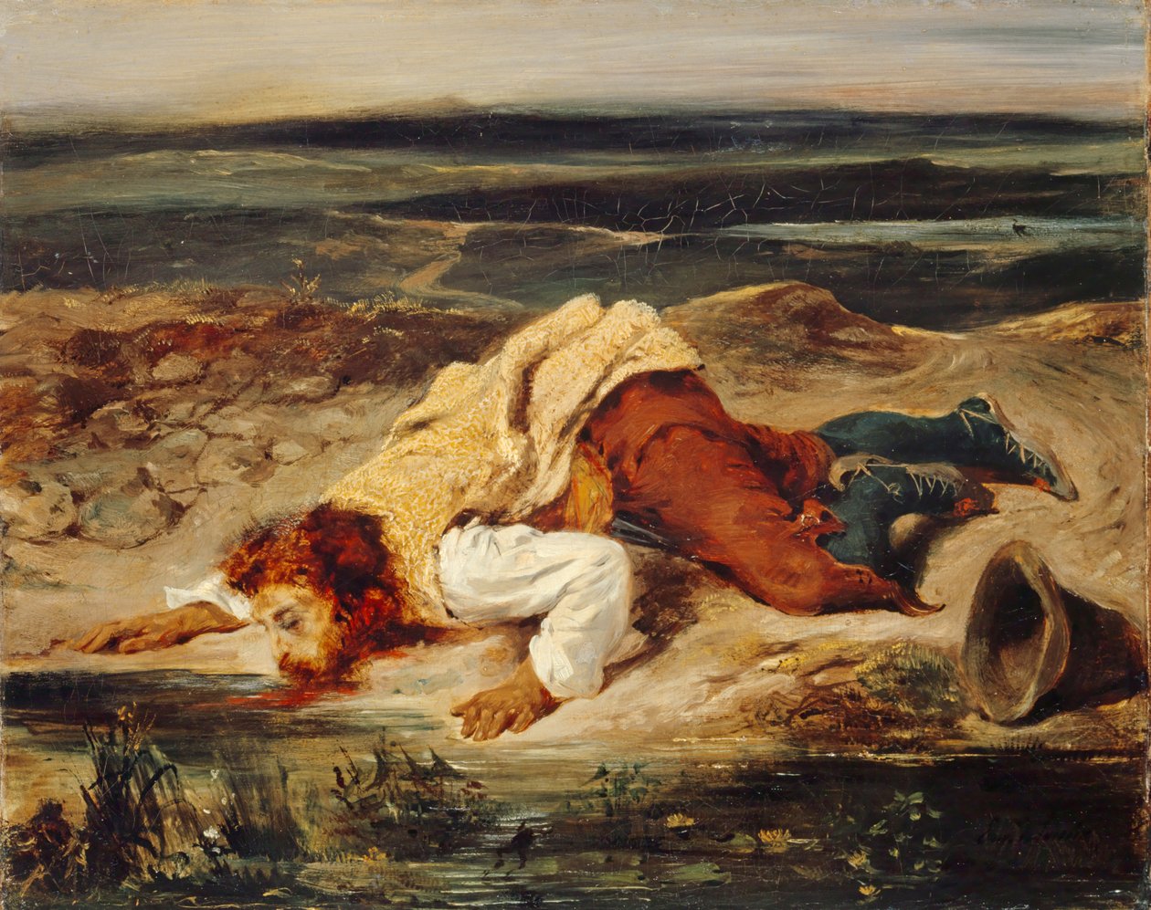 Brigante ferito, Pastore romano, ca. 1825 da Eugène Delacroix