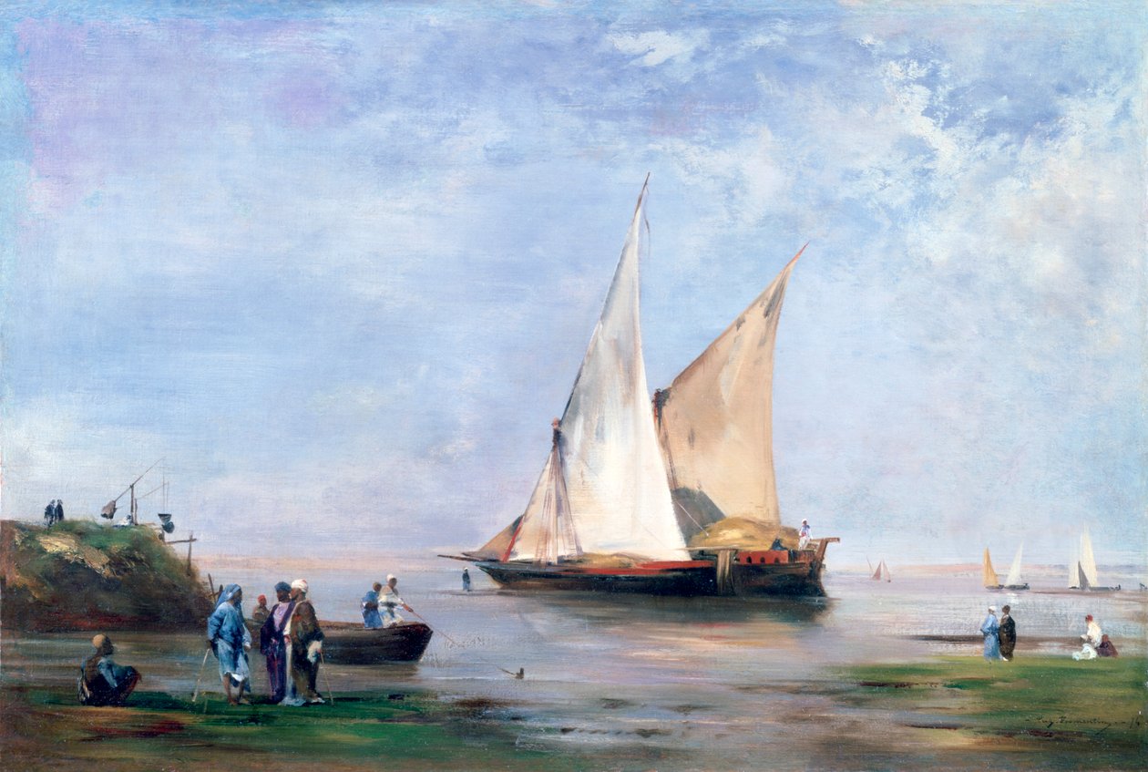 Le rive del Nilo, 1874 da Eugène Fromentin