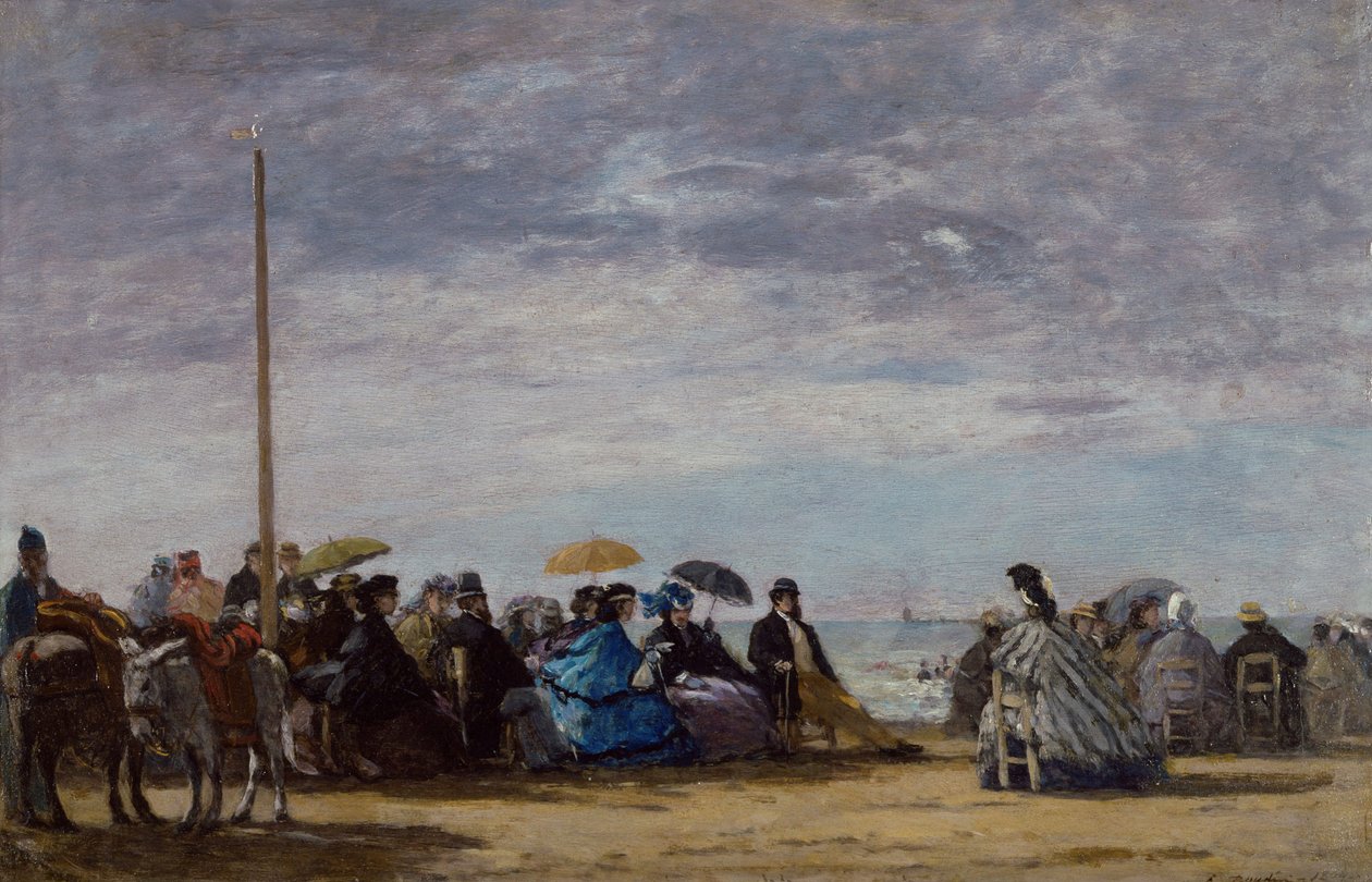 La spiaggia da Eugene Louis Boudin